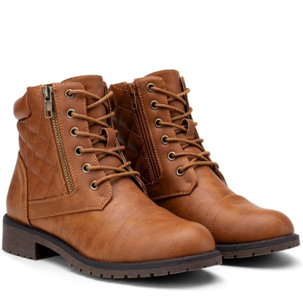 Vepose Women's Combat Ankle Booties 8.5